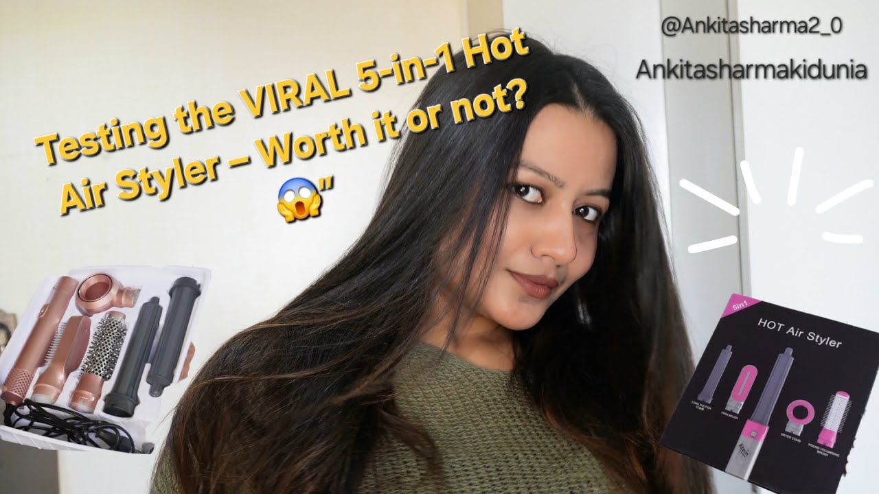 “5-in-1 Hot Air Styler Review | Salon Style Hair at Home 💨✨