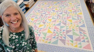 2 WAY TRIANGLES FOR 1 BEAUTIFUL QUILT! 'BRIGHTER SIDE' QUILT TUTORIAL!