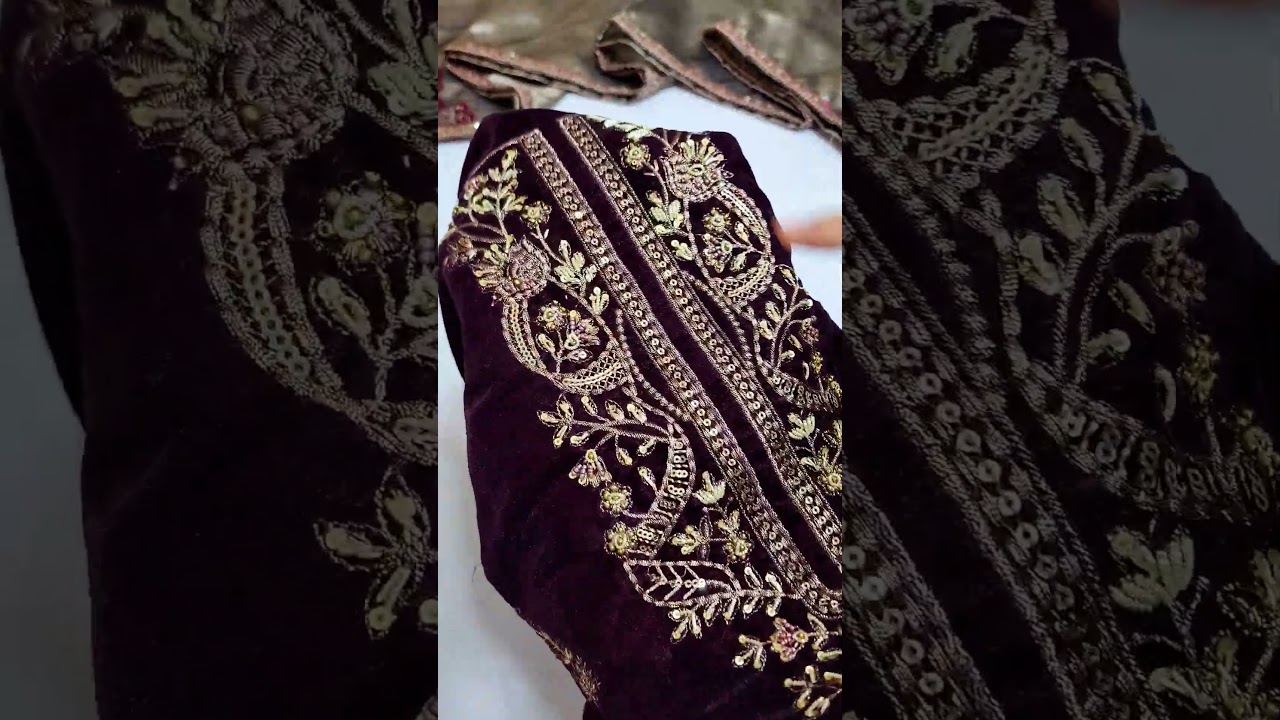 Tawakkal Fabrics Embroidered Velvet Suits