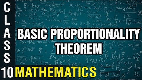 Basic Proportionality Theorem | Thales Theorem | Geometry | Class 10 Mathematics |  Learn Maths