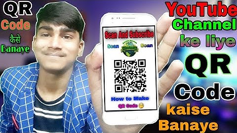 youtube channel ke liye QR code kaise banaye || How to make QR Code  For YouTube channel QR code