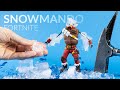 Making SNOWMANDO (Fortnite Battle Royale) with CRUSHED ICE – because no snow on Christmas
