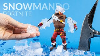 Making SNOWMANDO with CRUSHED ICE (Fortnite Battle Royale)