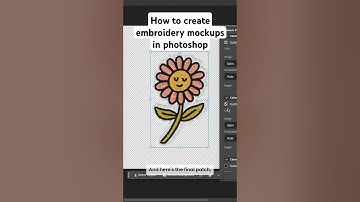 How to easily create embroidery mockups in #photoshop