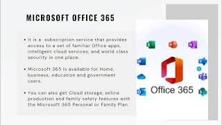 MICROSOFT OFFICE 365- Productivity Software