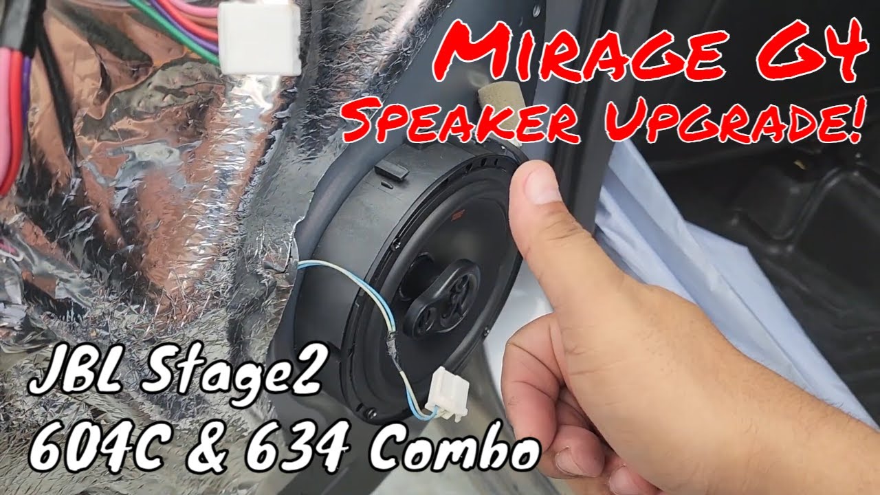 Mitsubishi Mirage G4 Speakers Upgrade DIY using JBL Stage2 604C