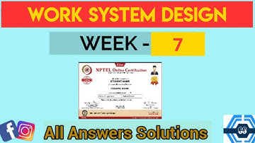 Work System Design Week 7 Quiz Assignment Solution | NPTEL 2023 | SWAYAM