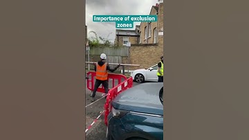 Scaffolding exclusion zones #construction #scaffolding #constructionsafety #healthandsafety