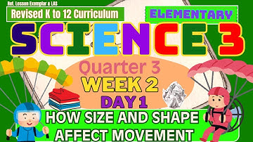 Grade 3 Science Q3 W2 D1 | How Size and Shape Affect Movement | Revised K-12 MATATAG