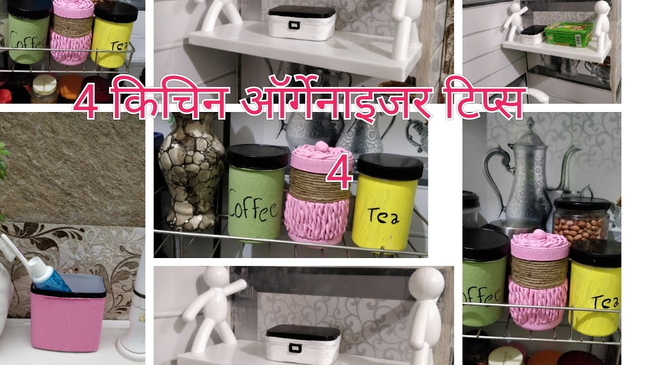 4 ideas DIY waste items craft | kitchen organizer  old plastic container Reuse | DIY idea 💡