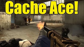 Cache Ace! (1 VS 4 Clutch) - CS:GO
