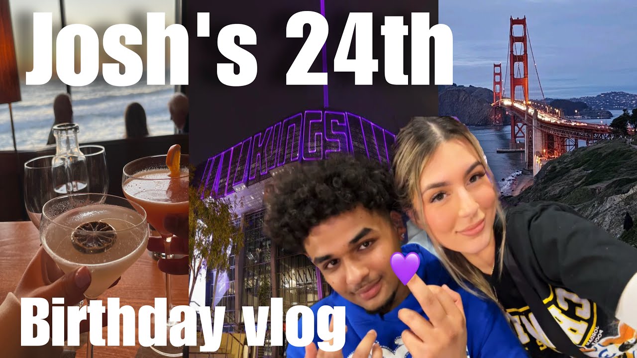 VLOG | Josh's birthday, getting ready in the car, NBA game