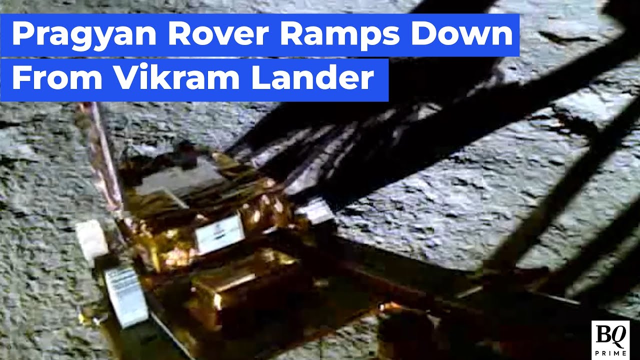 Praygan Rover Pragyan Rover Takes A Walk On The Moon | BQ Prime - YouTube
