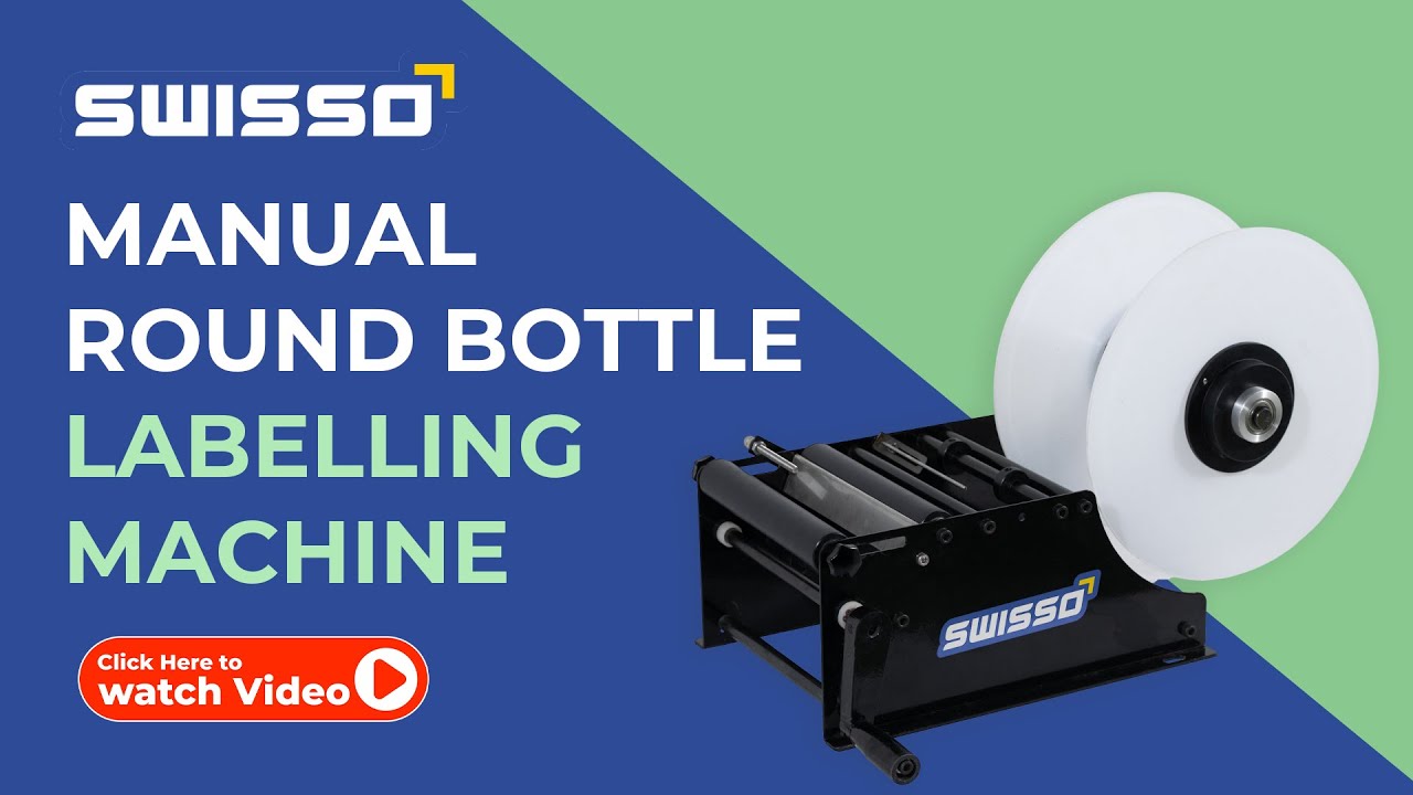 Manual Round Bottel Labeling Machine - YouTube