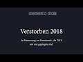 Verstorbene Prominente 2018