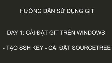 #01 Cài đặt GIT trên Windows, tạo SSH key và cài đặt SourceTree