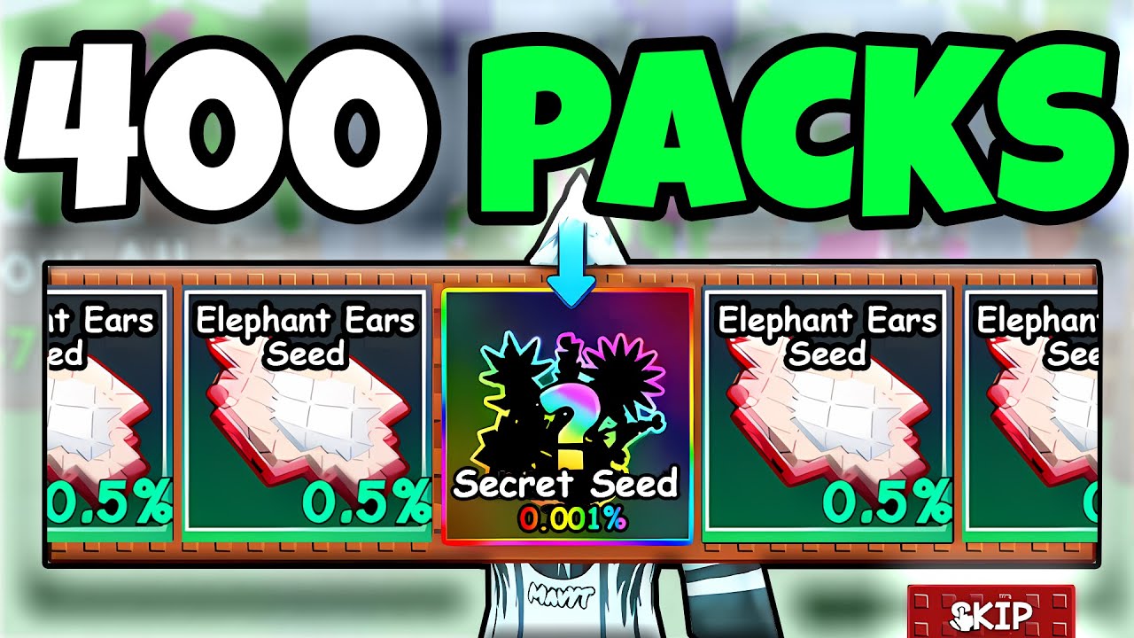 I Opened 400 Summer Seed Packs And Got CRAZY LUCKY! (Grow A Garden