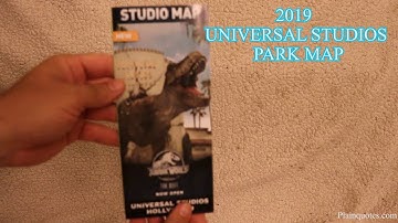 2019 Universal Studios Theme Park Map