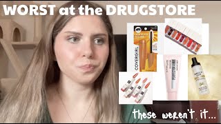 WORST product from 10 DRUGSTORE BRANDS! | save your coin