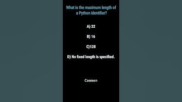 what is the maximum length of a python identifier?#python#shorts.