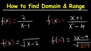 Domain and Range of a Function