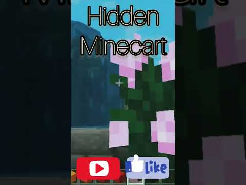 【Minecraft】家の地下に隠されたトロッコに乗るとそこには!? Hidden garden #minecraft #マイクラ #マインクラフト #Shorts #トロッコ