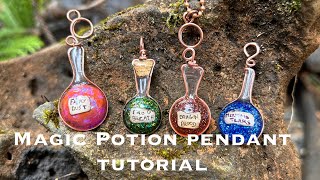 Diy magic potion necklace tutorial 