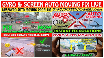 Gyro Auto Moving issue Fix Live | Fix Gyro Delay & Auto Moving issue in BGMI/PUBG | #windblaster