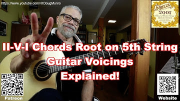 II V I Guitar Chords Root on 5th String EXPLAINED #guitarlesson