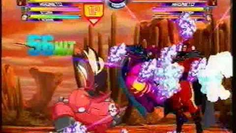 MvC2: Magneto/Tron 200% Kill in 3 seconds (Match Start)