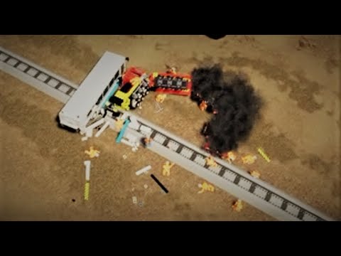 Brick rigs: I crashed a train - YouTube