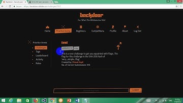 Backdoor CTF Test solution