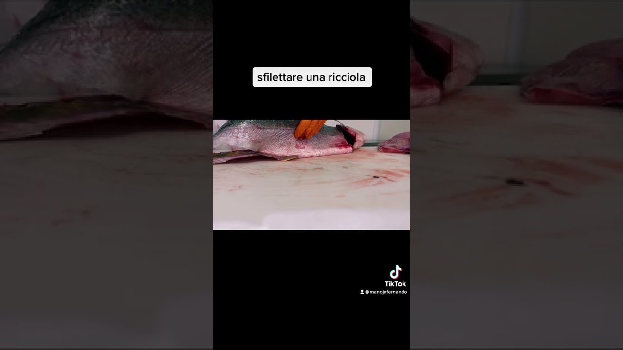 amberjack fish cutting skills