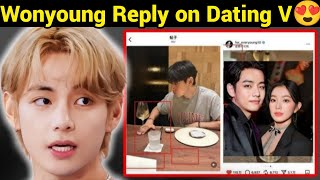 Wonyoung Reply On Dating Bts V Taehyung Relationship Confirmed With Wonyoung