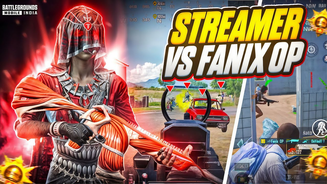 STREAMER’s Vs FanixOP 🔥| iphone 13 60FPS Non-Stop Clutches❗️#bgmi 