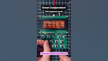 Great Conjunction FM fragment synth prototype PCBs just arrived #fmsynthesis #retrowave