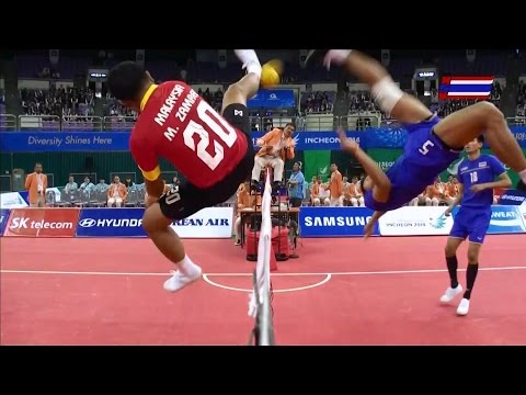 Thailand Malaysia 2014 Asian Games SEPAKTAKRAW -Semifinal-