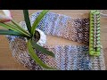 knitting loom for beginners step by step #knitting #crochet #knitting_loom #scarf #النول_المستطيل