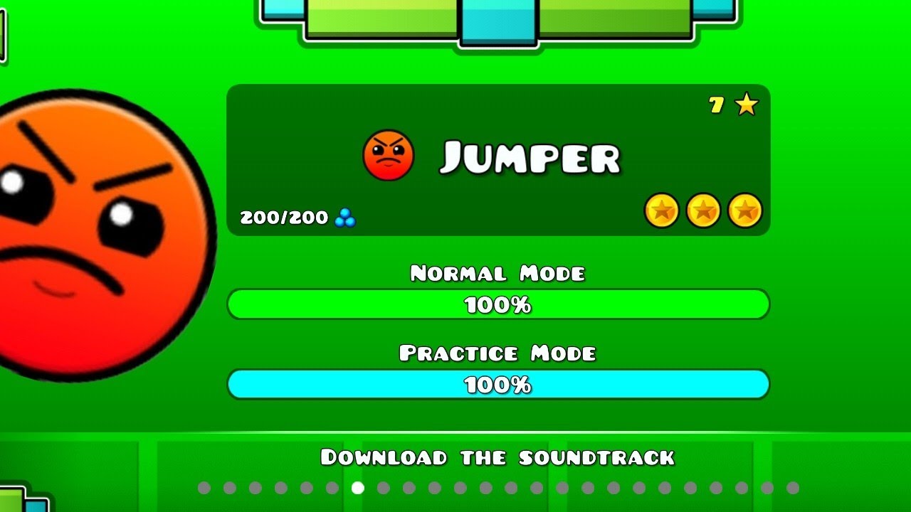 Jumper 100% [All Coins] level 7 complete | Geometry Dash 7☆ - YouTube