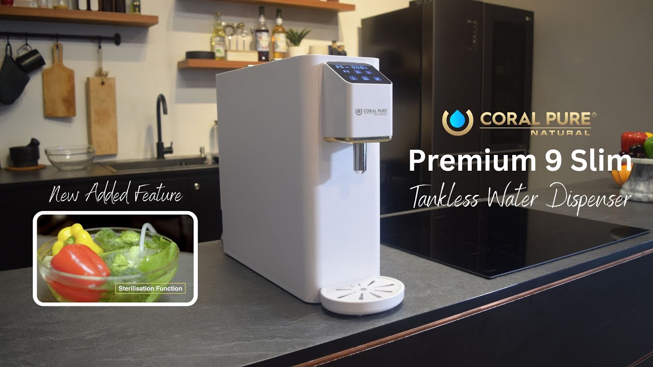 Premium 9 Slim Tankless Water Dispenser Sterilising & Sanitising