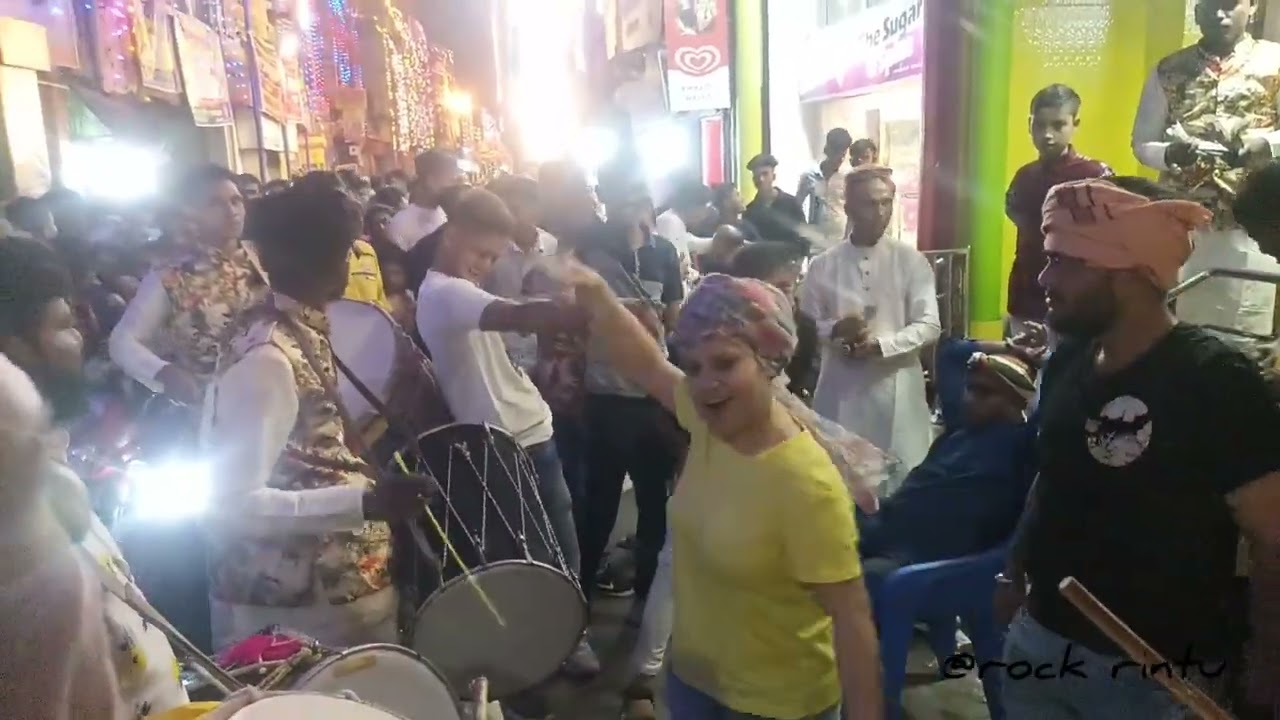 Nabadwip rash yatra 2023 ||bechu dhol tasha party 🔥on fire🔥|| #nabadwiprash#tasha@rockrintu7551