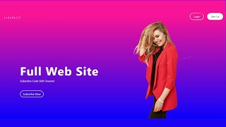 How To Make A Website Using HTML CSS Bootstrap | Complete Website Design Tutorial