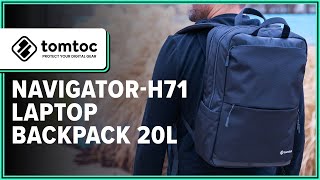 tomtoc Navigator-H71 Laptop Backpack 20L Review (2 Weeks of Use)