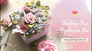Explosion Box Tutorial | Birthday Box | How to Make Explosion Box - Shabby chic