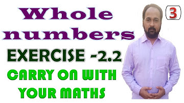 Whole numbers EXERCISE -2.2 part 3 | maths class 6 ex 2.2| class 6 maths chapter 2 ex 2.2 question 3