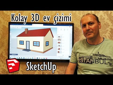 Kolay 3D ev çizimi SketchUp