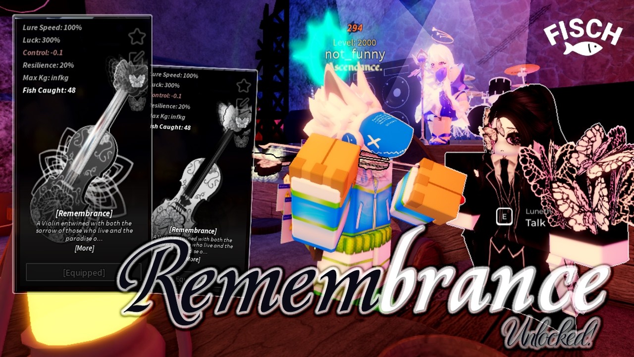 [Fisch] Full Journey on getting Remembrance Rod in Venue Takeover ...