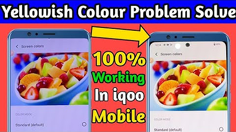 Yellow Display Problem Solve In iqoo Mobile || How to change display color in iqoo Neo 6,z5,z7 || 👆👆