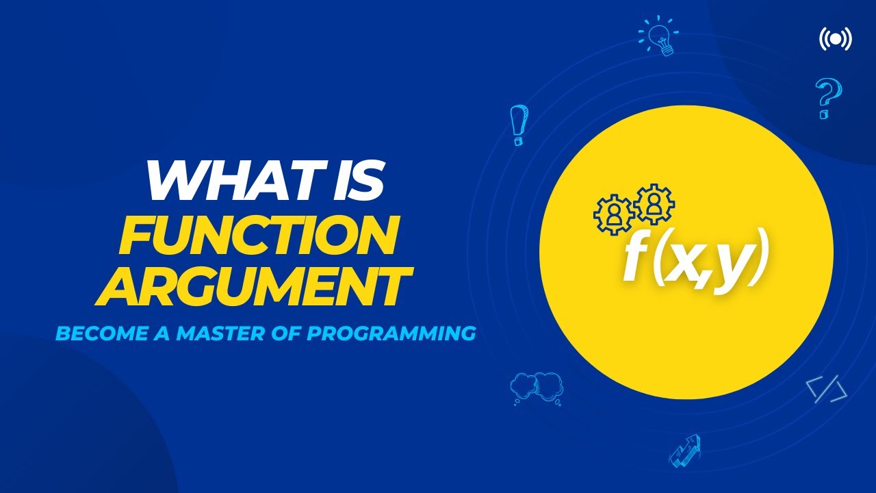 What is Function Arguments -Become Master of Programming and it ...
