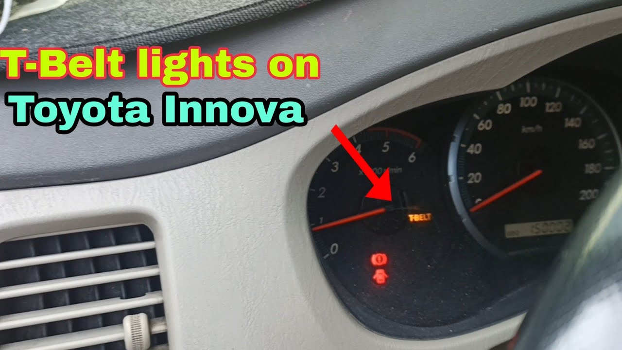 Replace timingbelt and Reset TBelt lights on Toyota Innova YouTube